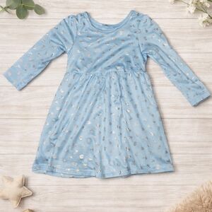 Blue and Silver Kids Dress